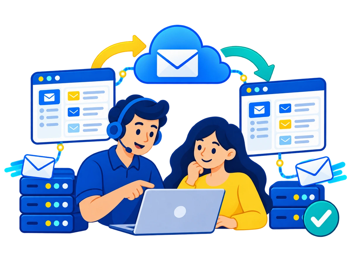 Business email migration planning for mailboxes, DNS records and mail applications