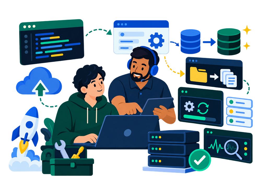 Django hosting support for application migration, Python deployment and database backups