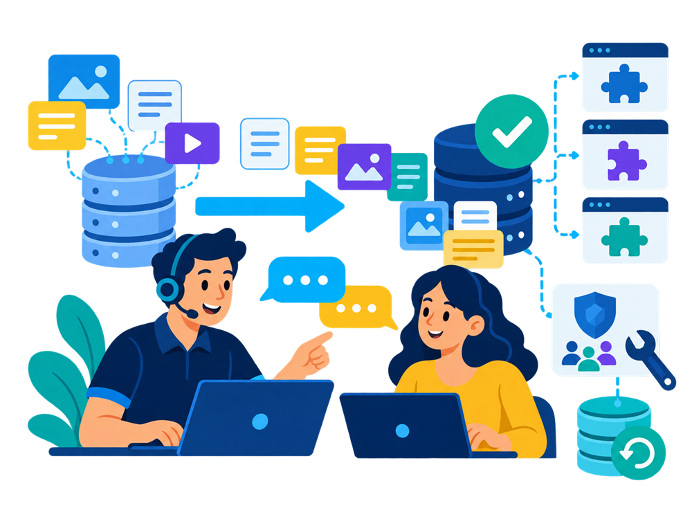 Drupal hosting support for migration, Composer modules and database maintenance