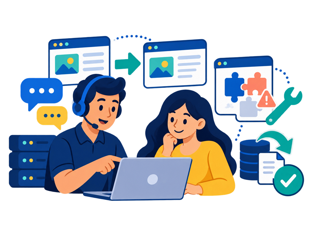 WordPress website support and launch preparation