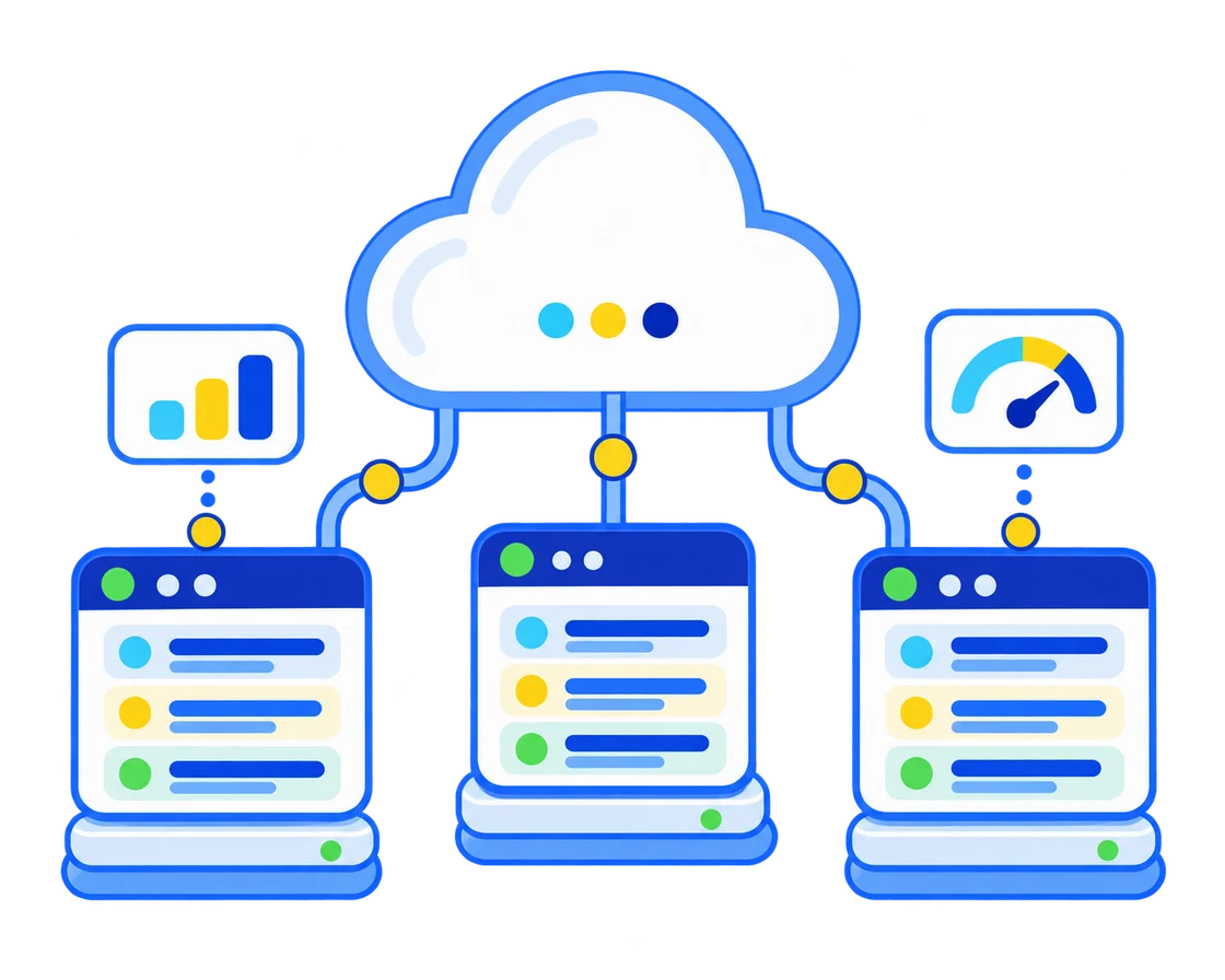 Cloud virtual private server cluster with isolated workloads, security and performance monitoring